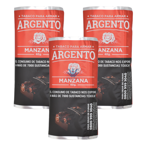 TABACO ARGENTO MANZANA x 40gr. - Image 5