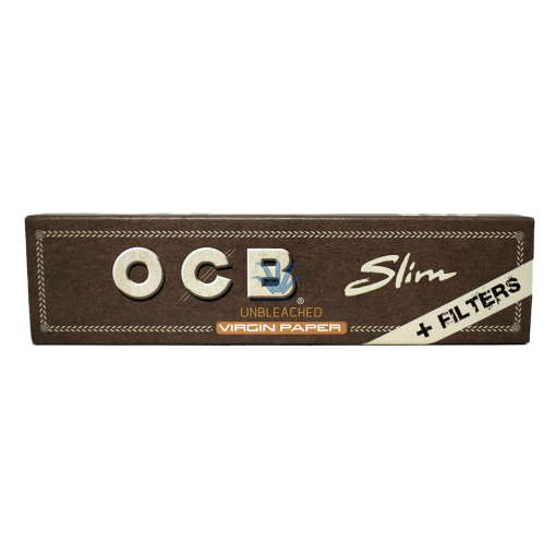 PAPEL OCB SLIM NO BLANQUEADO KING SIZE + TIPS