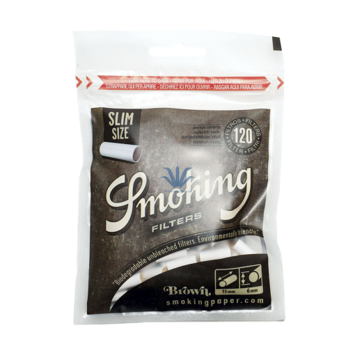 FILTROS SMOKING SLIM NO BLANQUEADOS x 120