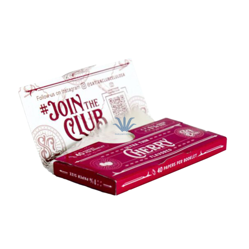 PAPEL DE CELULOSA TRANSPARENTE SATIVA CLUB CEREZA 78mm - Image 2
