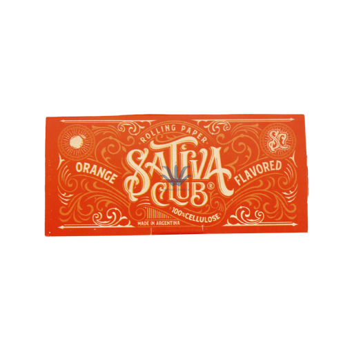 PAPEL DE CELULOSA TRANSPARENTE SATIVA CLUB ORANGE
