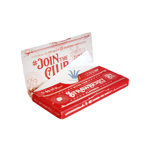 PAPEL DE CELULOSA TRANSPARENTE SATIVA CLUB STRAWBERRY - Image 2