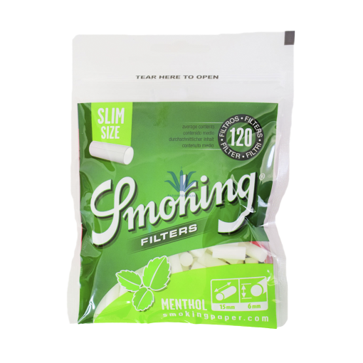 FILTROS SMOKING SLIM MENTHOL
