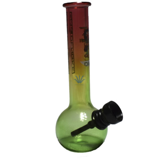 BONG DE VIDRIO PYREX MINI MULTICOLOR REDONDO 12cm