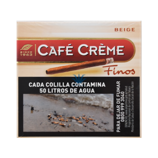 CIGARROS CAFE CREME BEIGE FINOS VAINILLA x10U