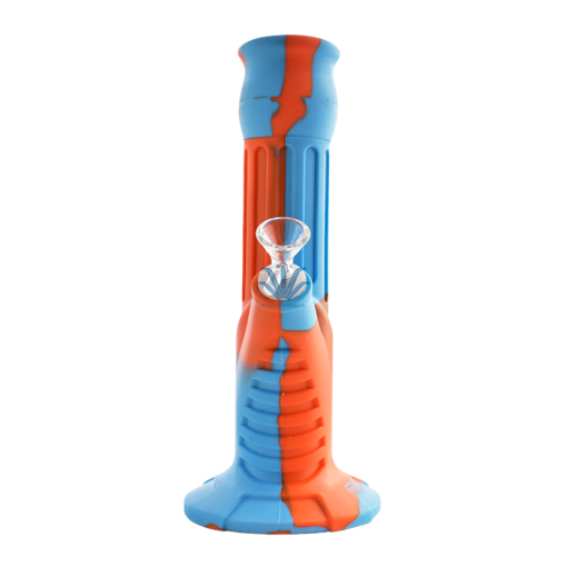 Bong Silicona Blue Orange 27cm - Image 4