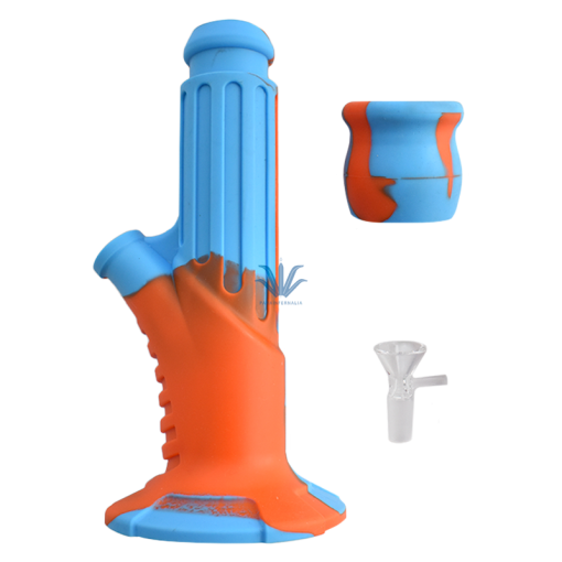 Bong Silicona Blue Orange 27cm - Image 3