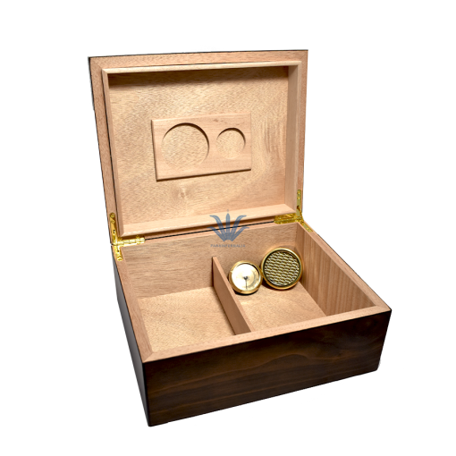 HUMIDOR DE MADERA WALNUT 20 CIGARROS - Image 2