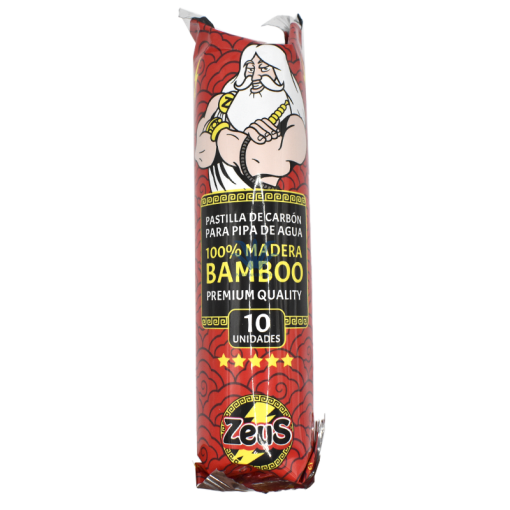 CARBÓN PARA NARGUILE ZEUS BAMBOO