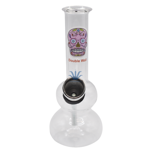 BONG DE VIDRIO MINI CALAVERA 11CM