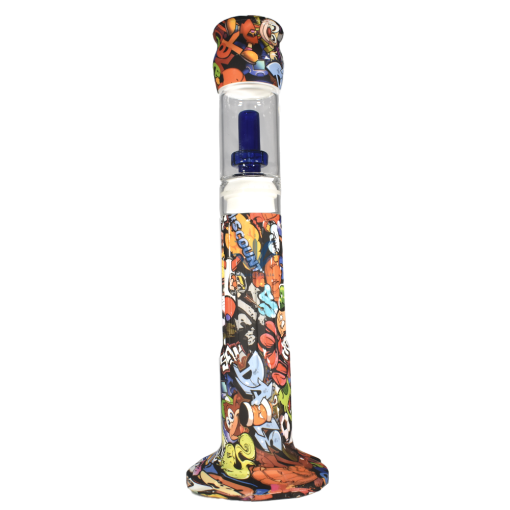 BONG SILICONA GRAFFITI 38CM - Image 2