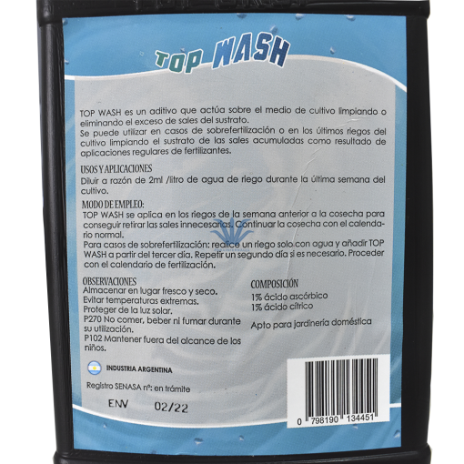 FERTILIZANTE TOP CROP TOP WASH 1LT - Image 3