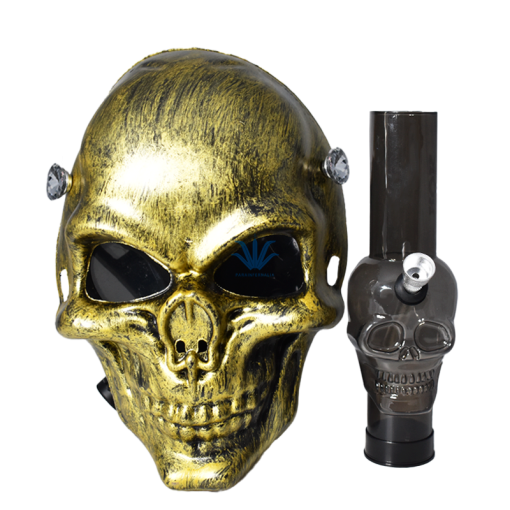 MASCARA BONG ROK CALAVERA GOLD - Image 4