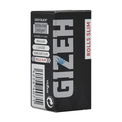PAPEL GIZEH ROLLS SLIM EXTRA FINO BLACK 5m