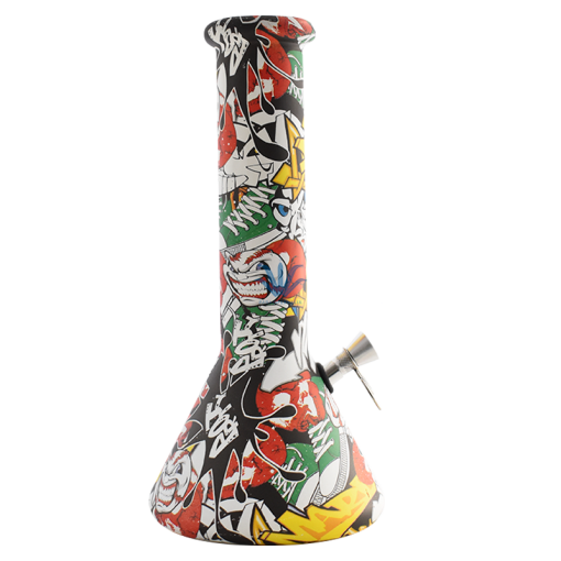 BONG DE VIDRIO GRAFFITI 24cm