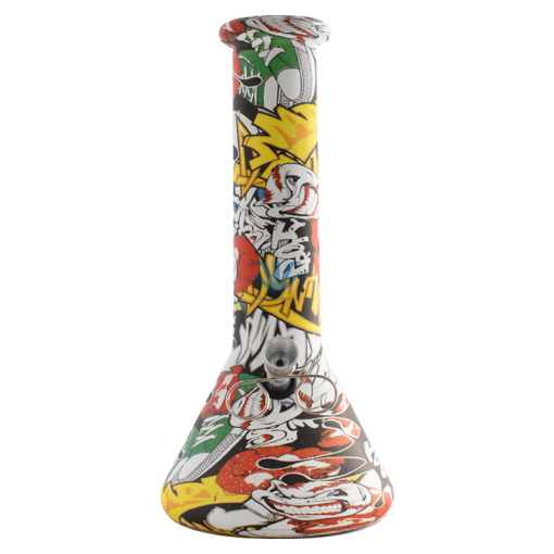 BONG DE VIDRIO GRAFFITI 24cm - Image 5