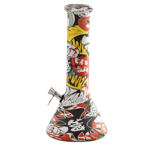 BONG DE VIDRIO GRAFFITI 24cm - Image 4
