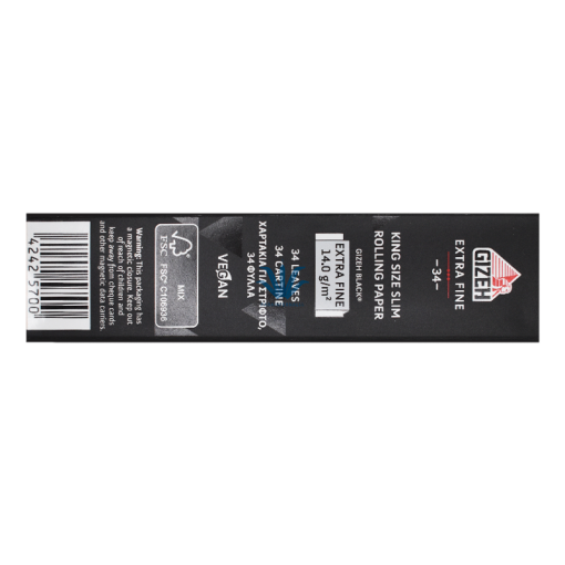 PAPEL GIZEH KING SIZE BLACK EXTRA FINE - Image 4