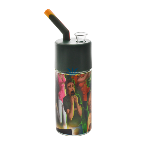 BONG PLASTIC FRASCO VIDRIO RICK Y MORTY