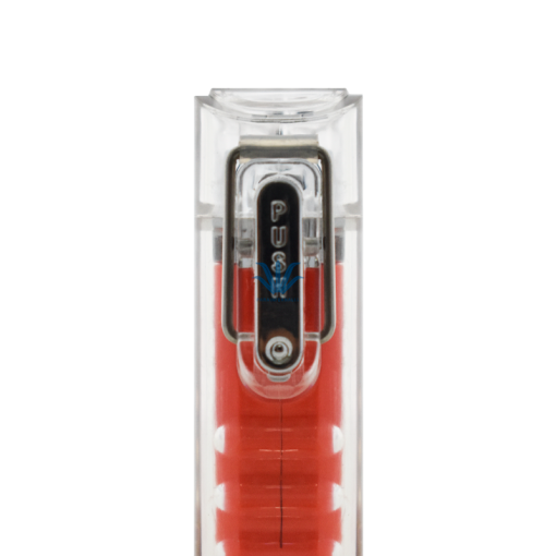 ENCENDEDOR ELECTRICO USB ZEUS TRANSPARENTE ROJO - Image 4