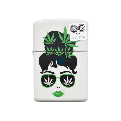 ENCENDEDOR ZIPPO 49837 CANNABIS DESIGN BRILLA EN LA OSCURIDAD - Image 2