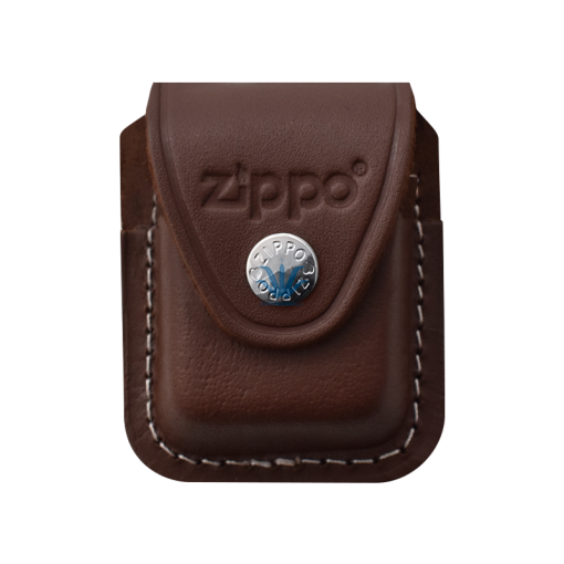 ESTUCHE ZIPPO CUERO MARRÓN MODELO LPCB