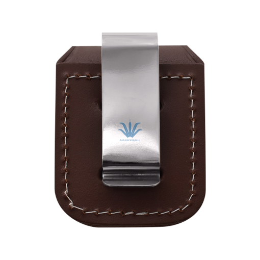ESTUCHE ZIPPO CUERO MARRÓN MODELO LPCB - Image 2