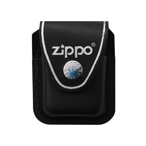 ESTUCHE ZIPPO CUERO NEGRO MODELO LPCBK